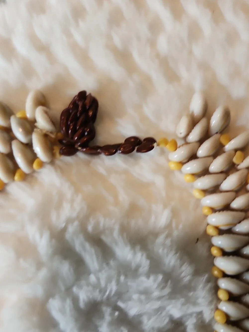 Vintage Cowrie Shell Lei Necklace Boho Vibe